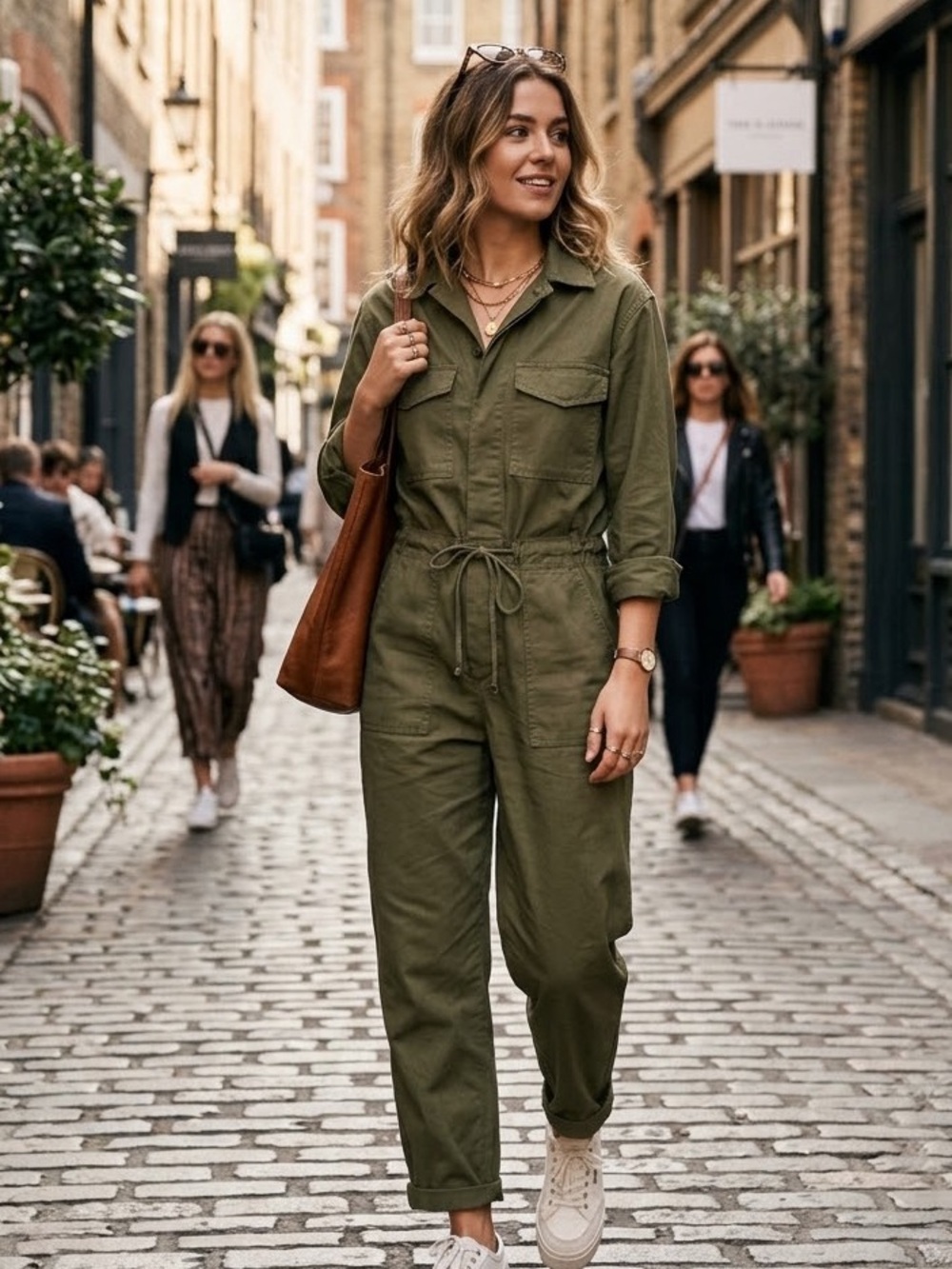 Levi’s Women’s Olive Utility Jumpsuit Coveralls Workwear Size S